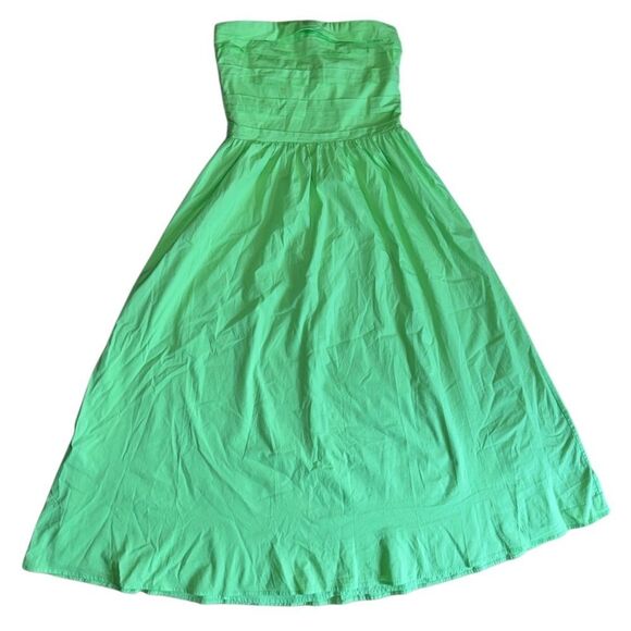 WAYF Women's Strapless Midi Dress in Green Size Small - Picture 3 of 9
